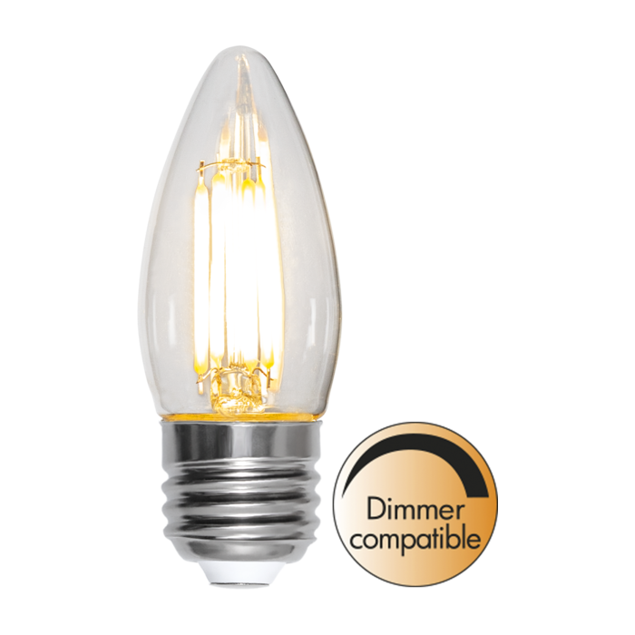 Kaars lamp - E27 - 4.2W - Extra Warm Wit - 2700K - Dimbaar