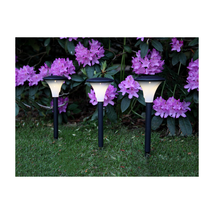 Solar Priklampen “3-Pack Bollard Faro’’