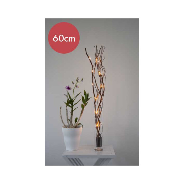 Korte bruine decoratietakken - 60cm