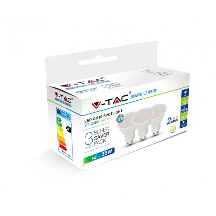 4.5W GU10 LED Spot | 3-Pack  