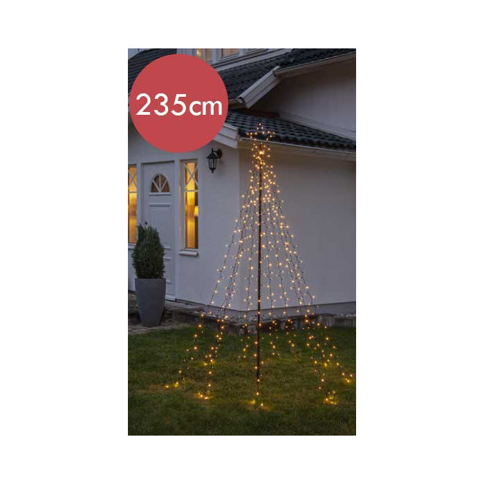 Verlichte buiten kerstboom "Spiky" - 235cm