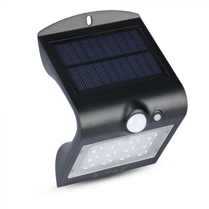 Solar Wandlamp Zwart