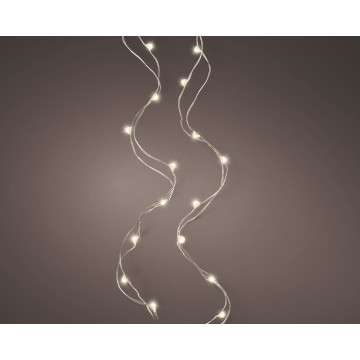 Micro LED string - 195 cm - 40LEDs - zilver