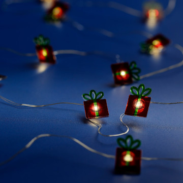 Micro LED string met Cadeautjes - 190cm - 20LEDs