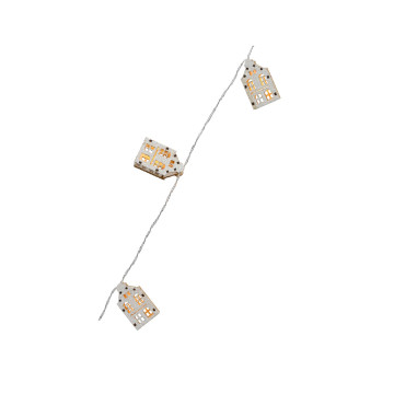 Decoratieve lichtstring - Witte huisjes - 135 cm - 10LEDs