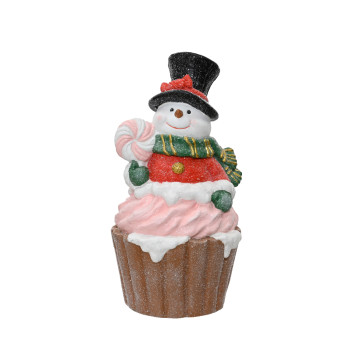 Uniek CupCake Sneeuwpop - 43cm