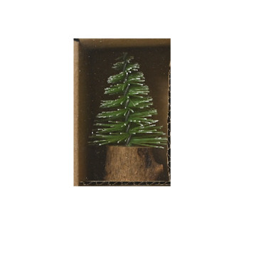 Kerstboompje Brush Micro - Groen ø3,5x7 cm