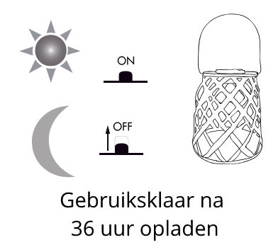 instrucite opladen solar lamp