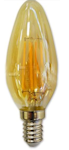 amber glas kaarslamp